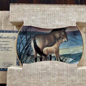 Bradford Exchange Przewalski's Horse by W. S. George Cira 1991 Collector's Plate